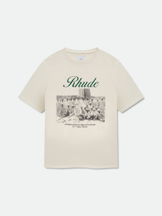 VIRGIN ISLANDS SCRIPT TEE - VINTAGE WHITE\/ BLACK\/ GREEN