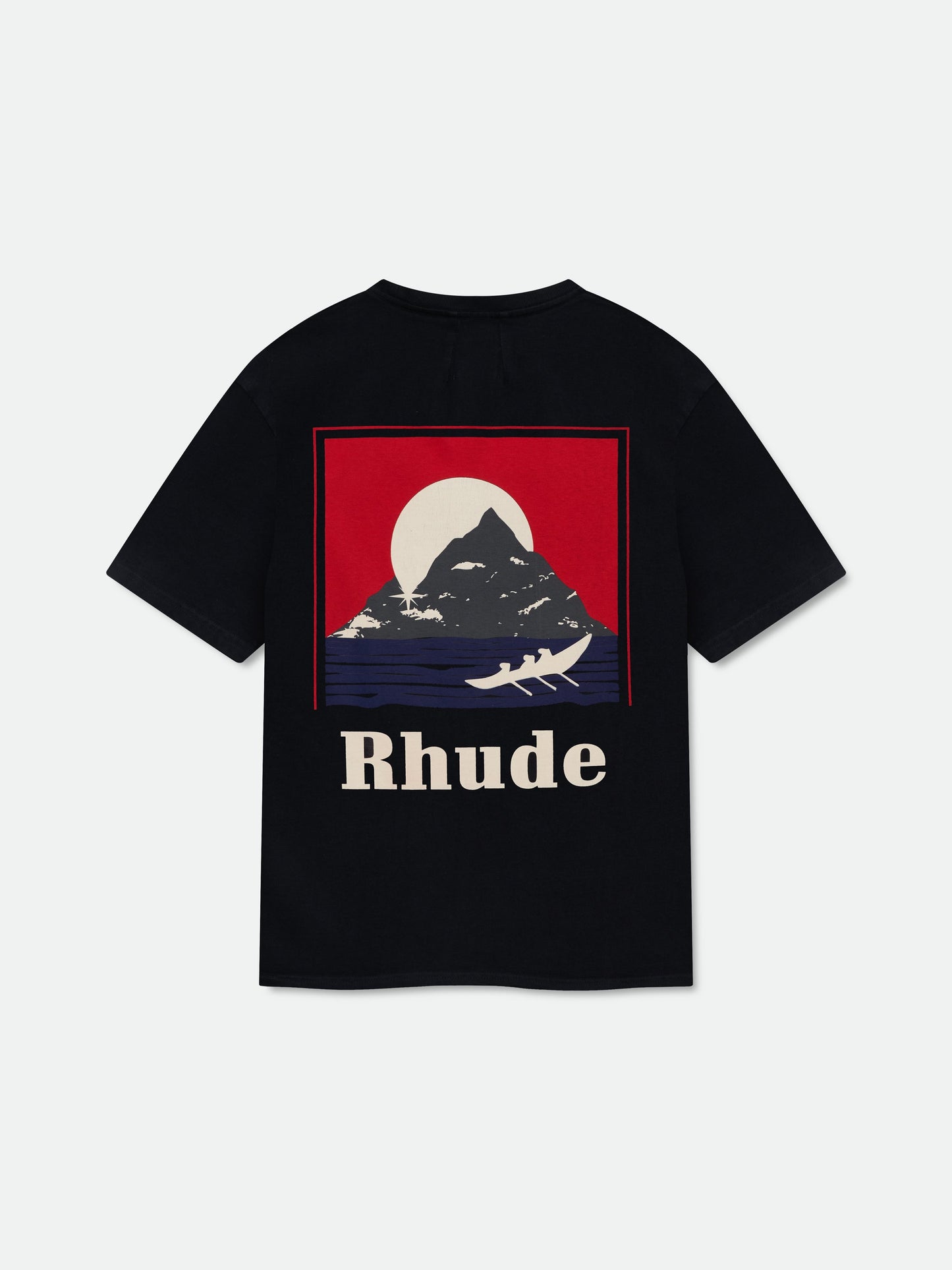 MOONLIGHT REGATTA TEE - VINTAGE BLACK\/ WHITE