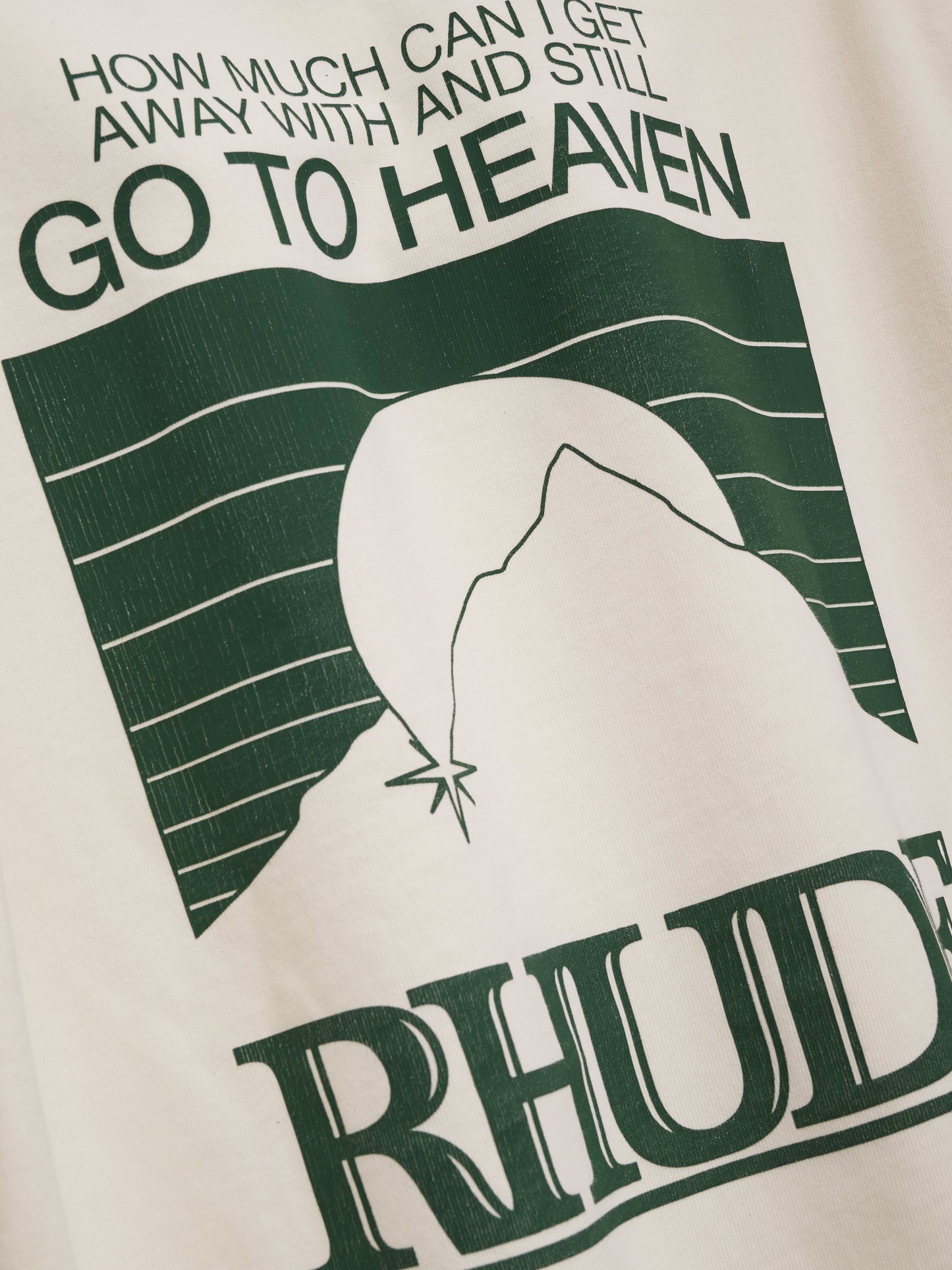 MOONLIGHT PACK TEE - VINTAGE WHITE\/ GREEN