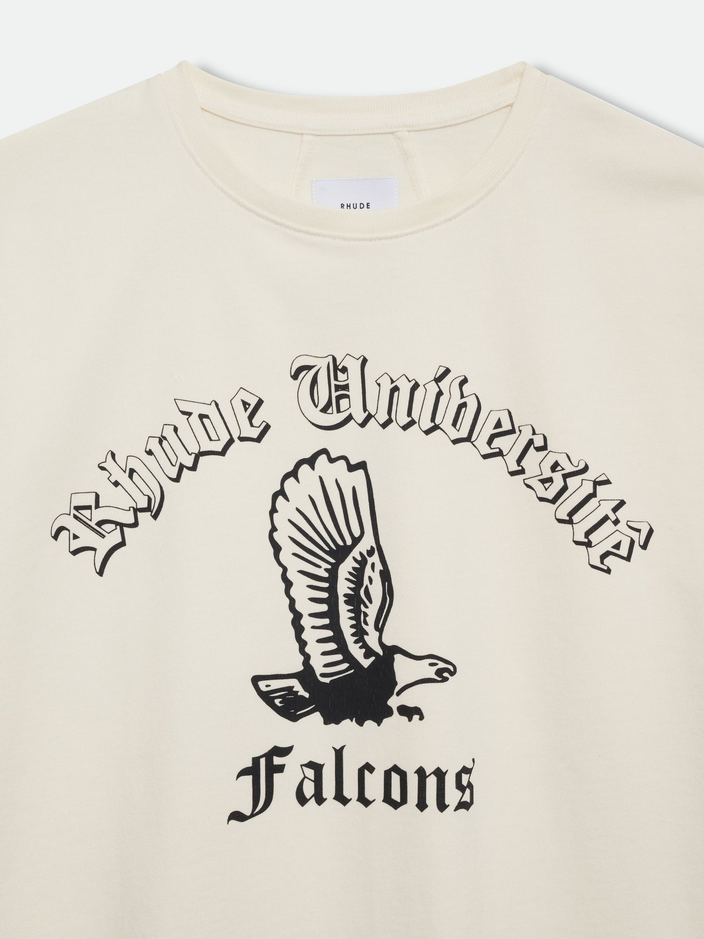 COLLEGIATE FALCONS TEE - VINTAGE WHITE\/ BLACK