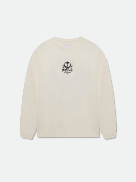 GRAND CRU CREST LS TEE - VINTAGE WHITE
