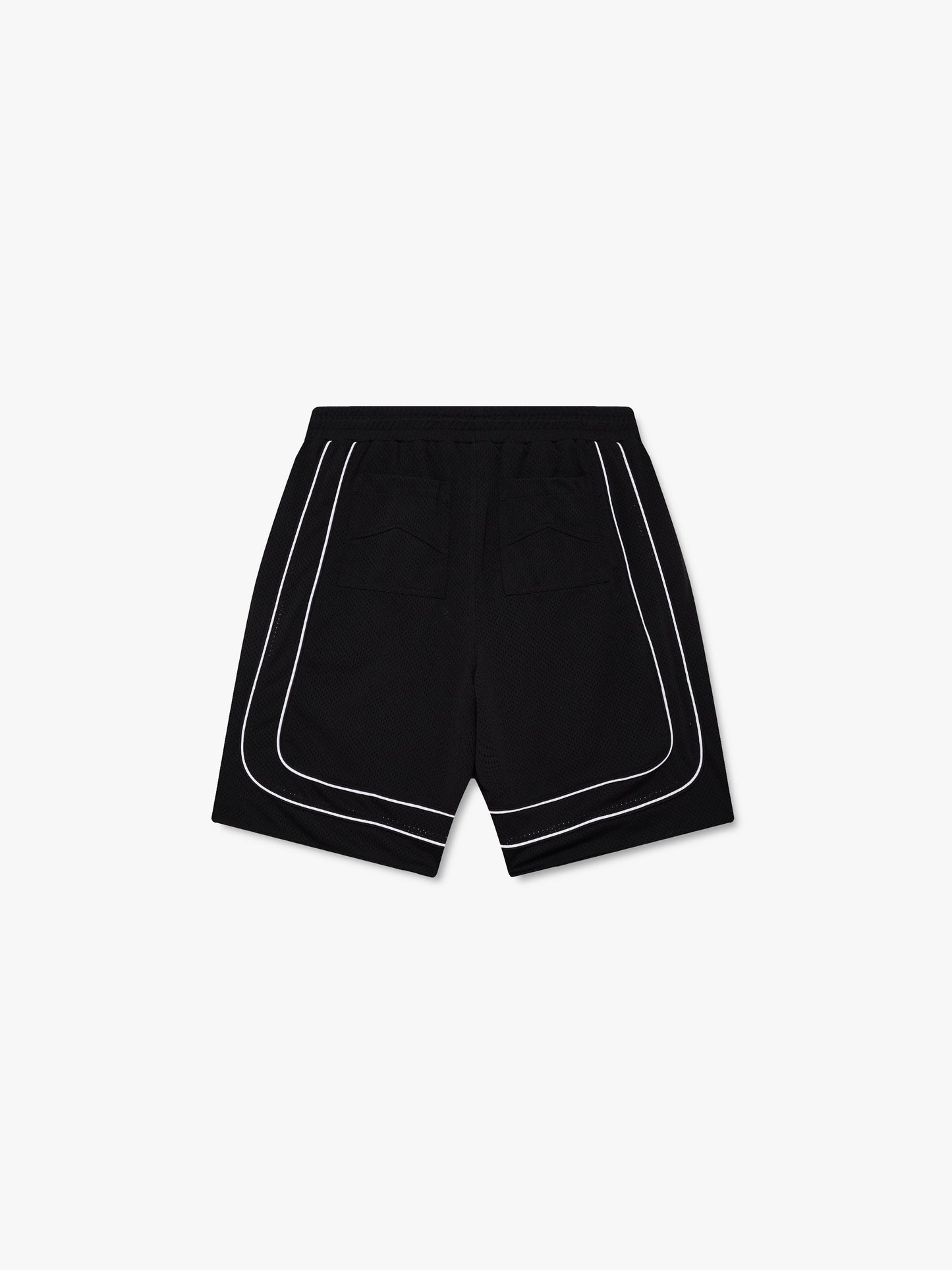 BAGGY MESH BASKETBALL SHORTS - BLACK\/WHITE