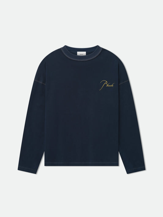 CLASSIQUE REVERSE LS TEE - NAVY
